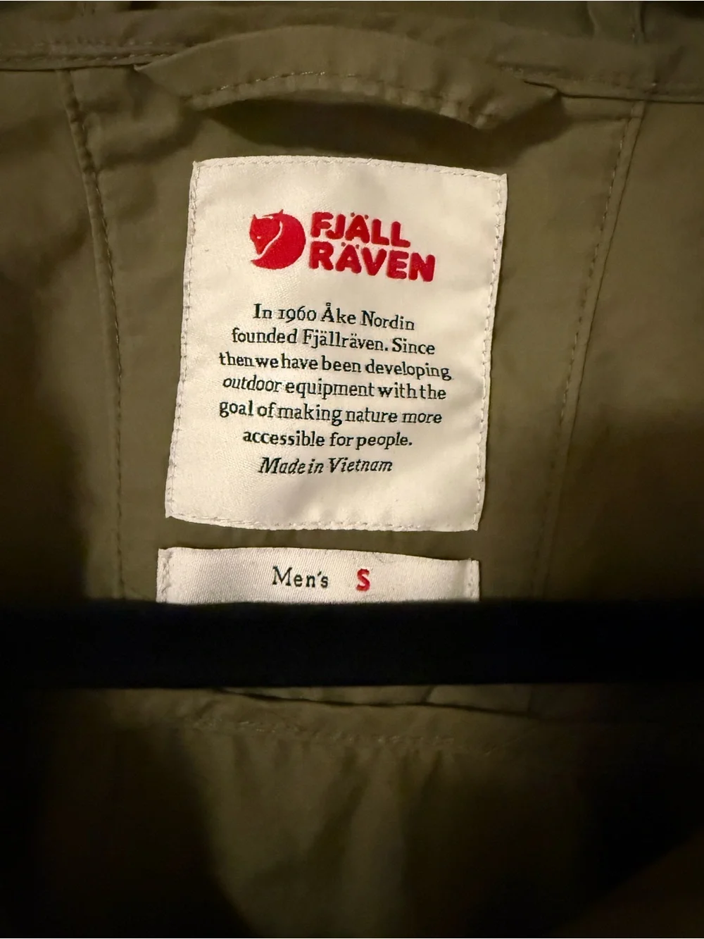Fjallraven Olive Green Hooded Lightweight Jacket
